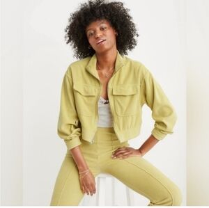 Set! Aerie Groove On Velour Corduroy Cropped Jacket & matching pants! NWT!